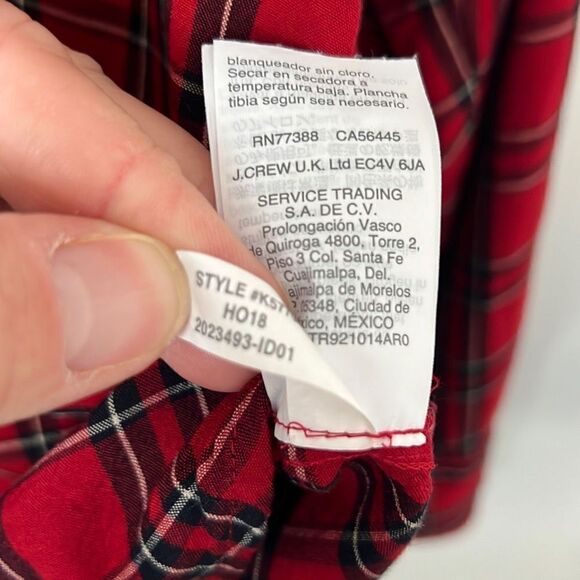 Madewell Women’s Oversized Ex-Boyfriend Shirt in Tartan Plaid Size Small - Picture 13 of 15